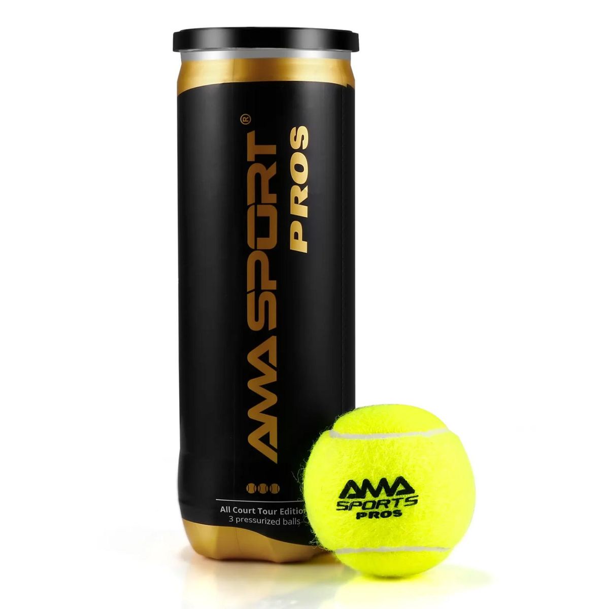 AMA SPORT - Pelotas Para Pádel 3 Unidades Ama Sport Pros - SC