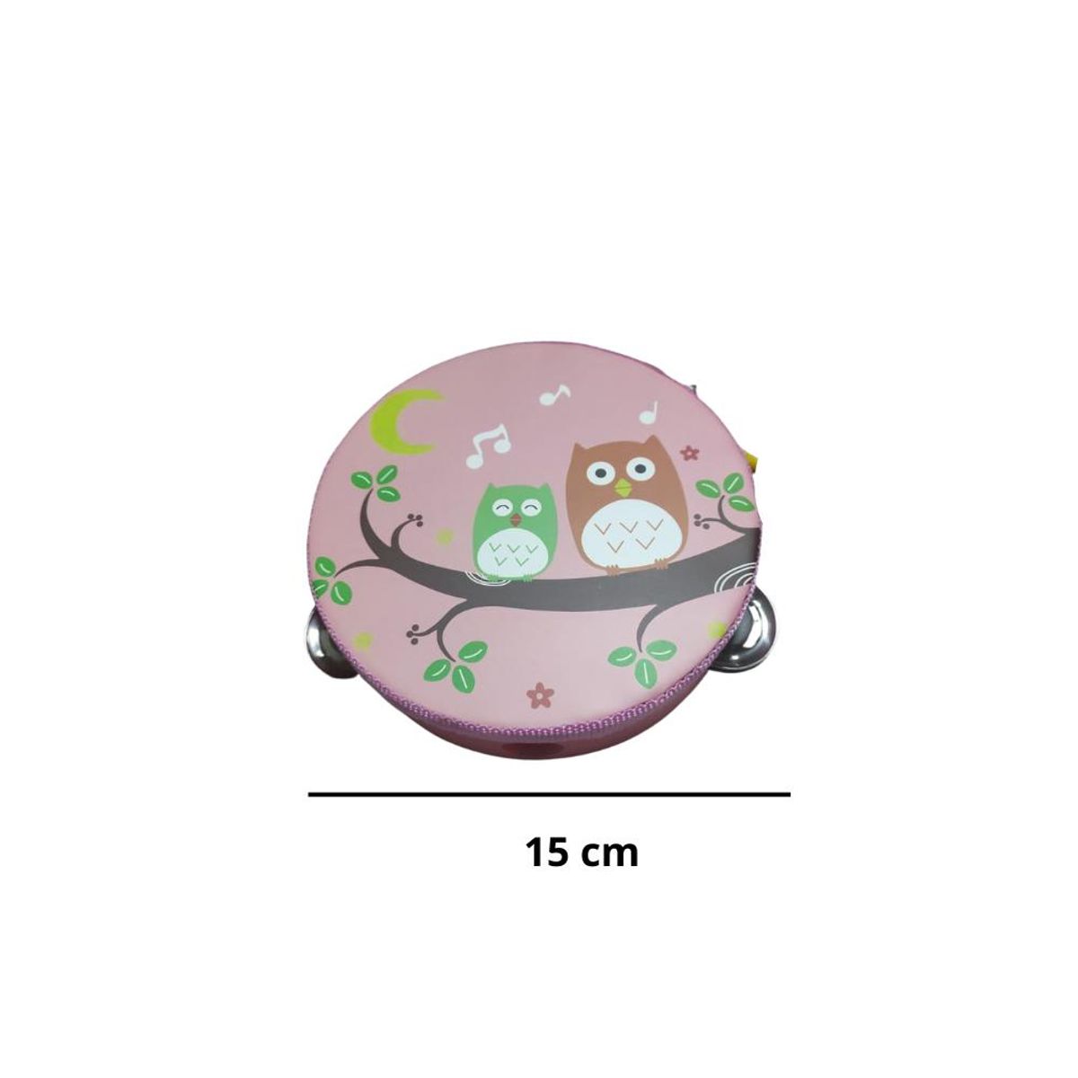 ARTIDIX - Pandero musical infantil diseño Búhos PB-C8