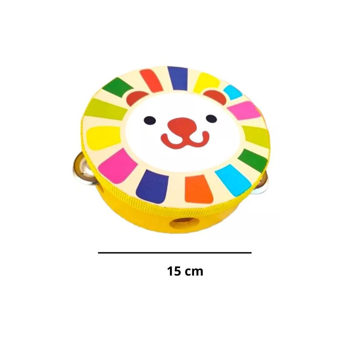 ARTIDIX - Pandero musical infantil de osito amarillo PB-C8