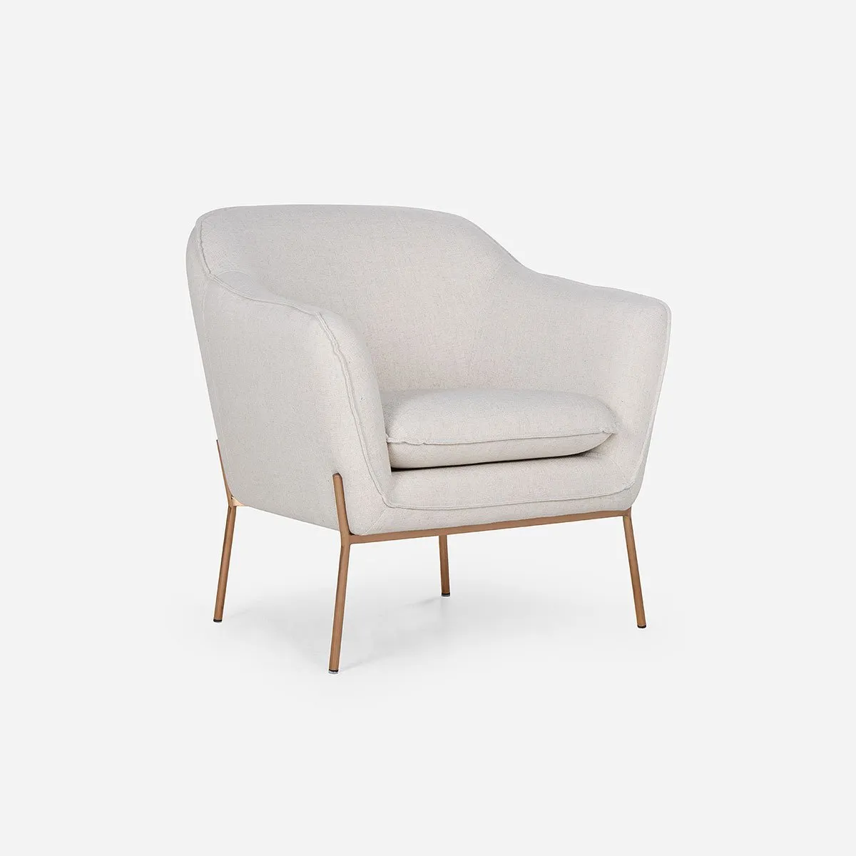 ROSEN - Poltrona Rosen Kendall Tela Blanco