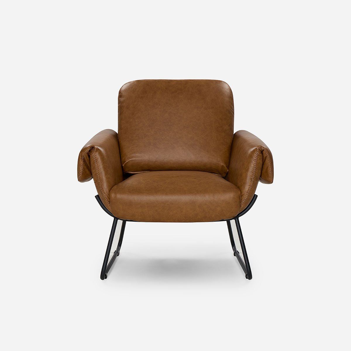 ROSEN - Poltrona Rosen Ross Cuero Camel