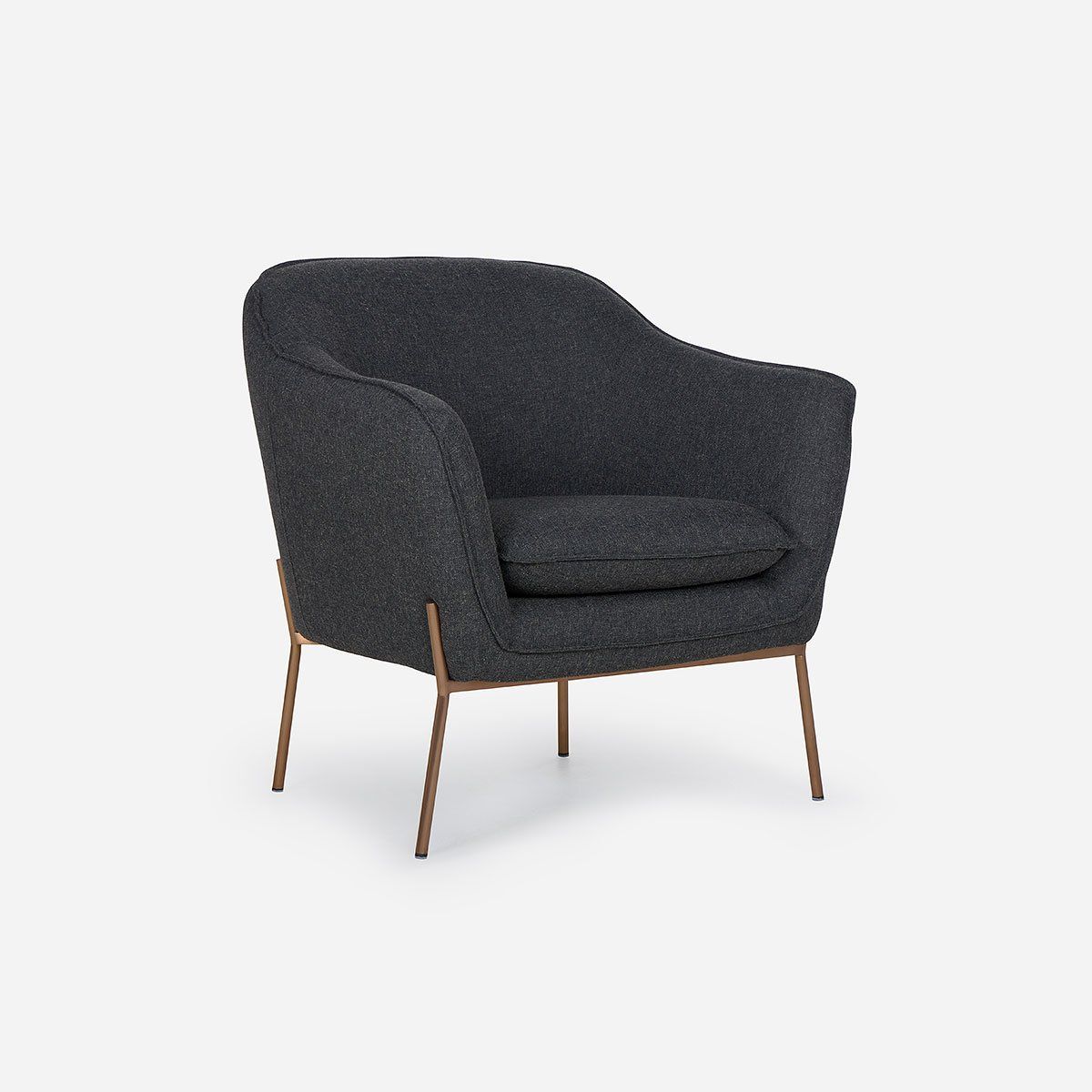 ROSEN - Poltrona Rosen Kendall Tela Grafito