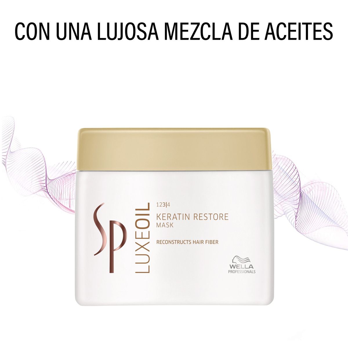 WELLA - Tratamiento Mascarilla Capilar con Keratina Sp Luxeoil Wella 400 Ml.