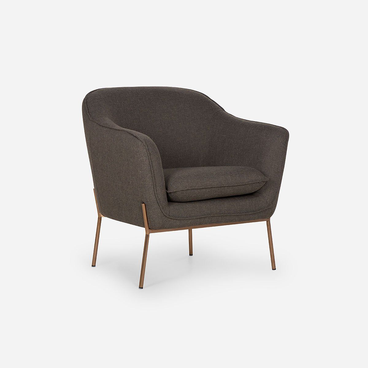 ROSEN - Poltrona Rosen Kendall Tela Visón