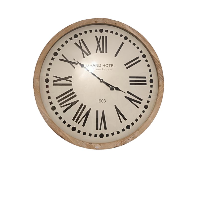 GENERICO - RELOJ DE PARED GRAND HOTEL BLANCO GRANDE 83 CM
