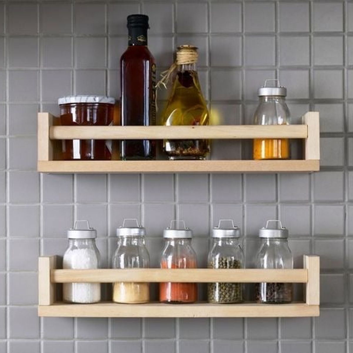 GENERICO - Par De Repisas Flotantes Barandas 50cm