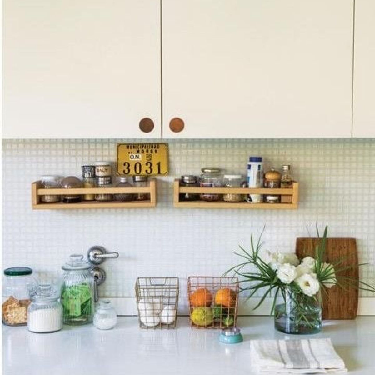 GENERICO - Par De Repisas Flotantes Barandas 50cm