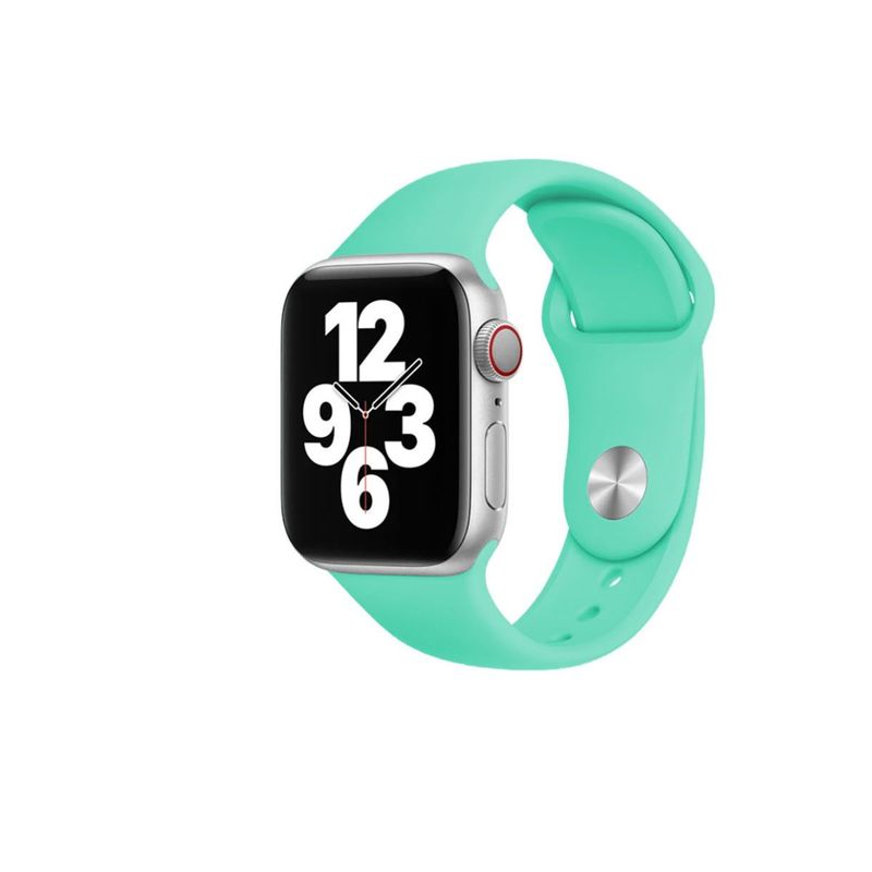 GENERICO - Correa para Apple Watch Silicona Lisa turquesa 38  40 mm