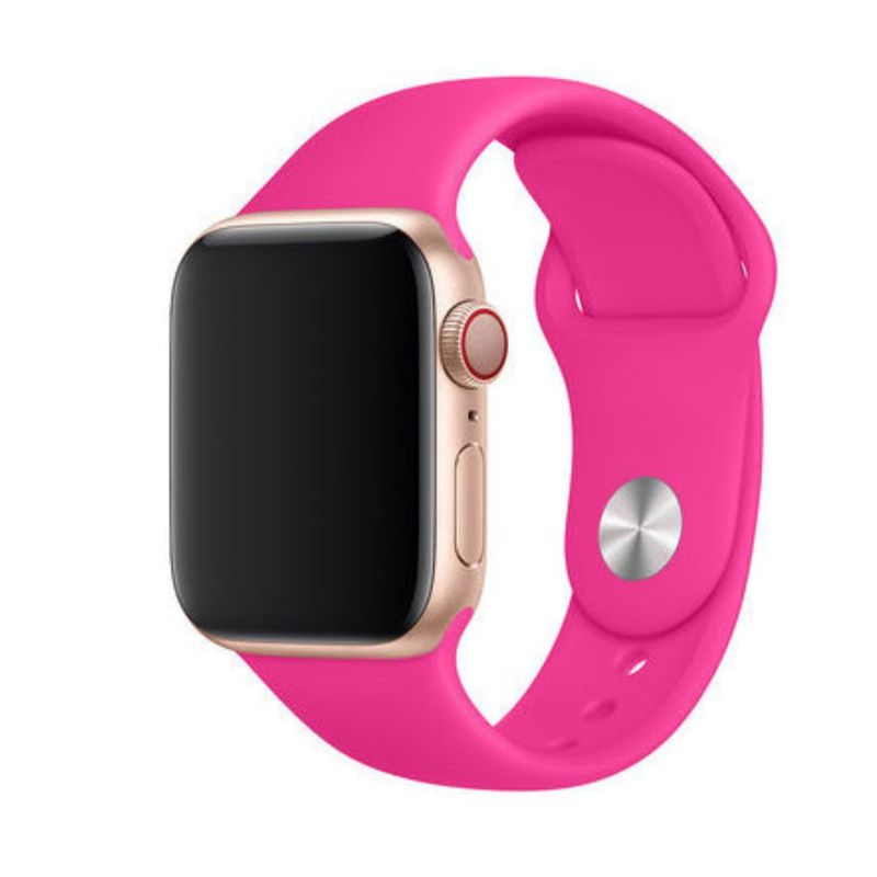 GENERICO - Correa para Apple Watch Silicona Lisa Fucsia 38  40mm
