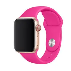 GENERICO - Correa para Apple Watch Silicona Lisa Fucsia 38 40mm
