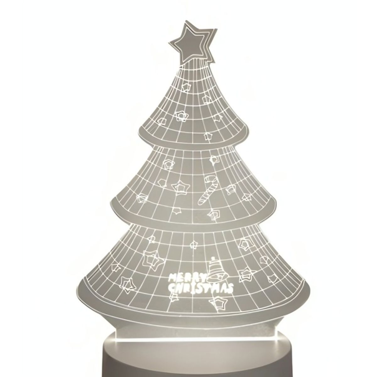 OEM - Lampara 3D USB Luz Arbol Navidad