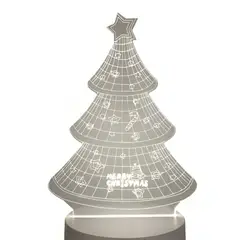 OEM - Lampara 3D USB Luz Arbol Navidad