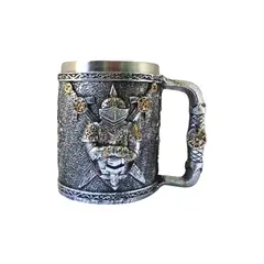 GENERICO - Taza Cervecera Diseño Caballero Medieval Regalo Shopero