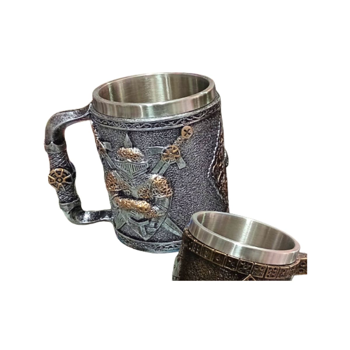 GENERICO - Taza Cervecera Diseño Caballero Medieval Regalo Shopero