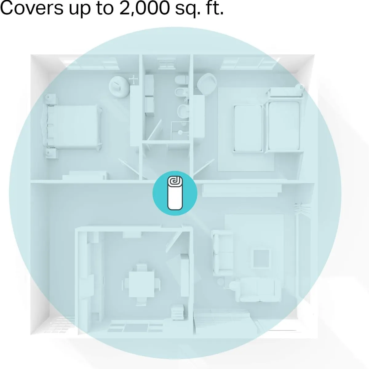 TP LINK - Sistema acceso TP-Link Deco Router WiFi  (1-pack) AC1200