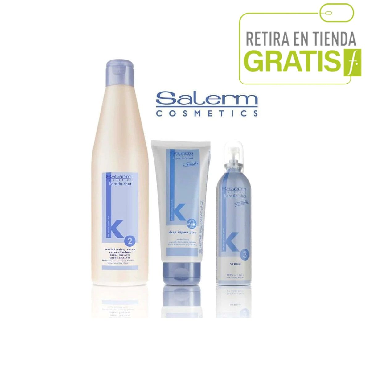 SALERM - SALERM Pack Crema Alisadora Keratin Shot