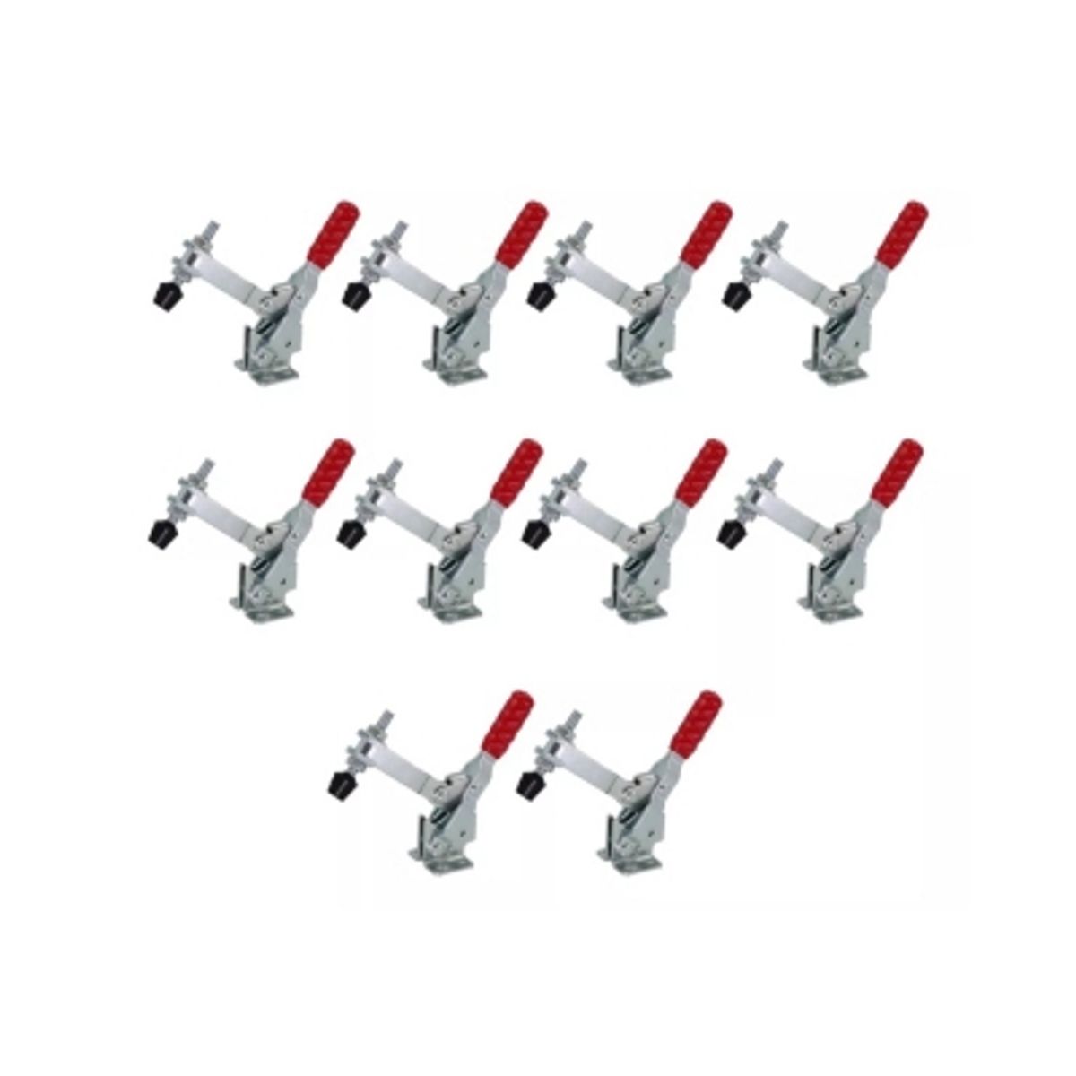 GENERICO - Pack 10 Clamp Presión Vertical Gh-12130 227kg Tirador Rápido
