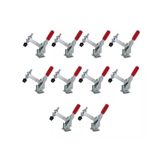 GENERICO - Pack 10 Clamp Presión Vertical Gh-12130 227kg Tirador Rápido
