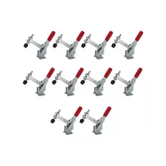 GENERICO - Pack 10 Clamp Presión Vertical Gh-12130 227kg Tirador Rápido