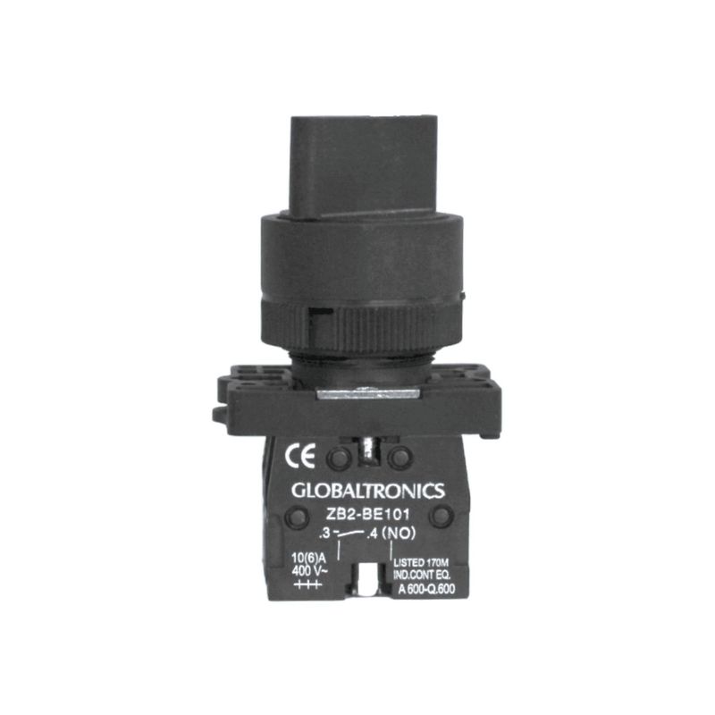 GENERICO - Selector 2 Posiciones 10A 1NO + 1NC 22MM - CNC