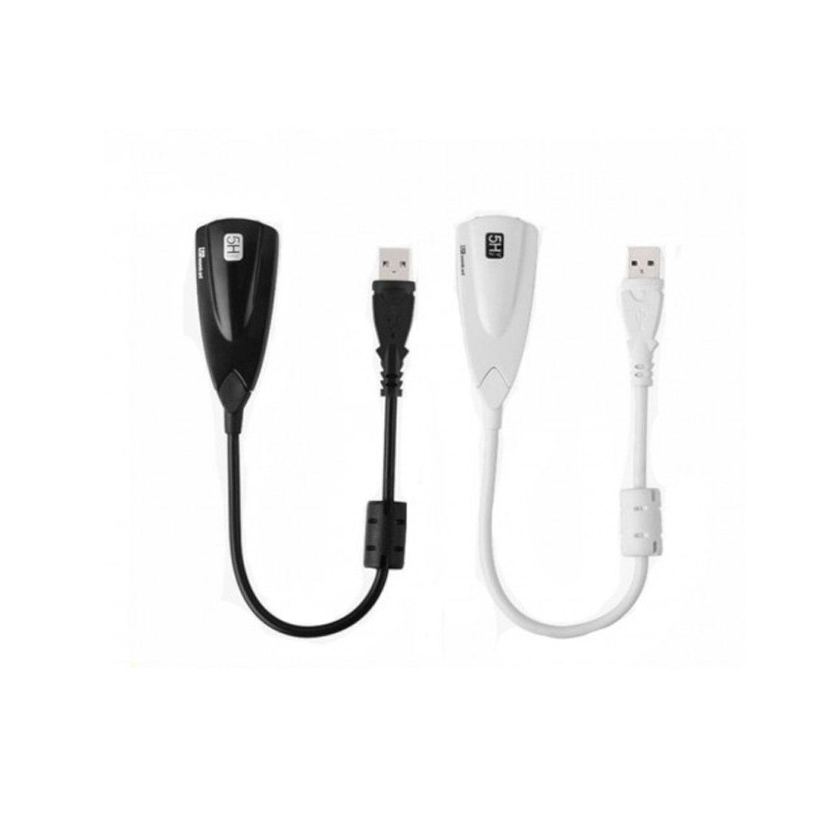 GENERICO - Siberia Antimagnetic External USB Sound Card 7.1 Adapter 5HV2 3D Audio Headset Microphone 3.5mm For Laptop PC Professional