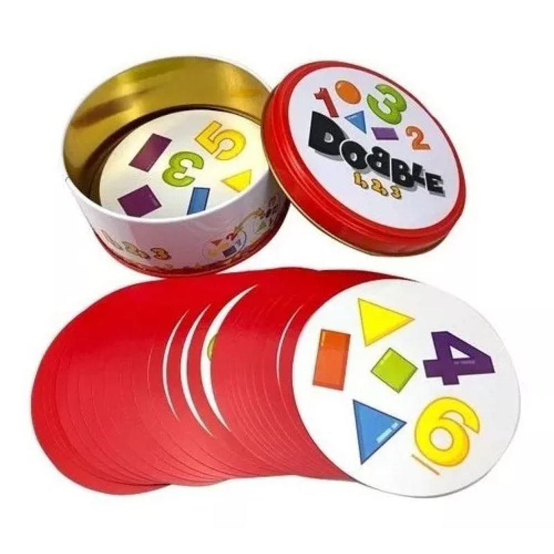 MESAJUEGO - Juego De Cartas Dobble Spot It Numeros Y Formas Para Niños