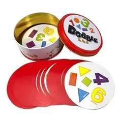 MESAJUEGO - Juego De Cartas Dobble Spot It Numeros Y Formas Para Niños