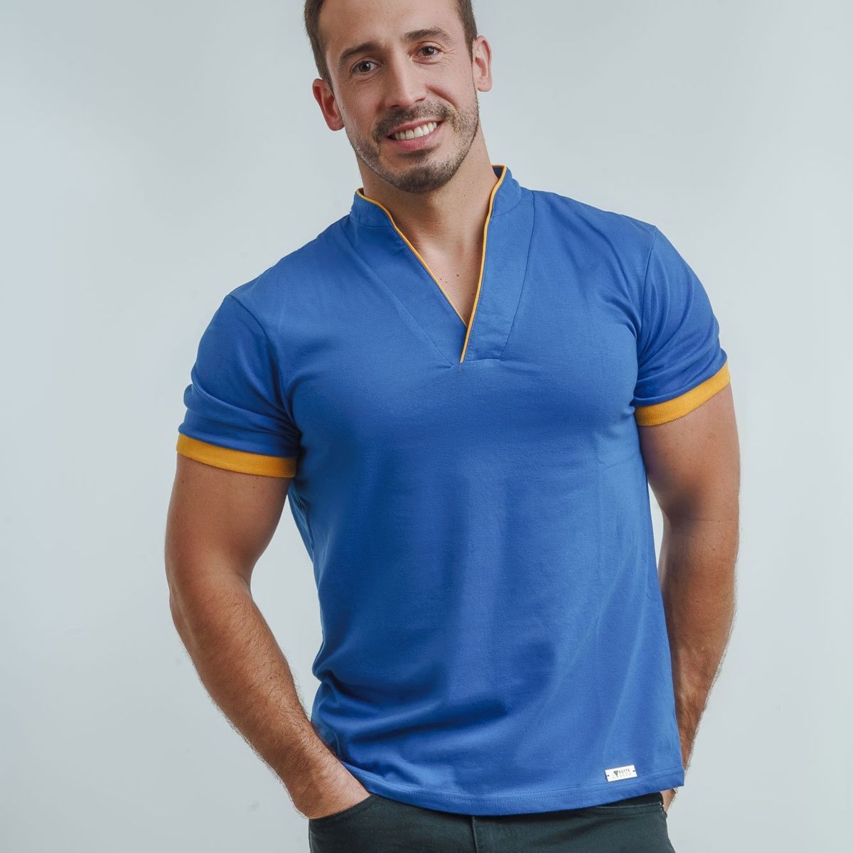 SUITE 1503 MEN'S BRAND EXPERIENCE - Polera Manga Corta Cuello Mao SUITE1503 Mens Brand Experience