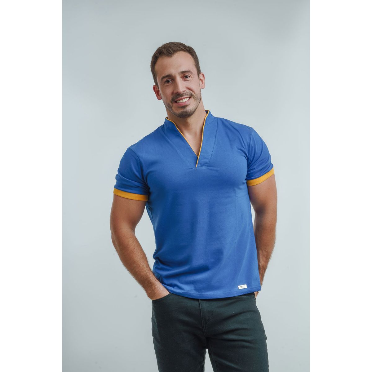 SUITE 1503 MEN'S BRAND EXPERIENCE - Polera Manga Corta Cuello Mao SUITE1503 Mens Brand Experience