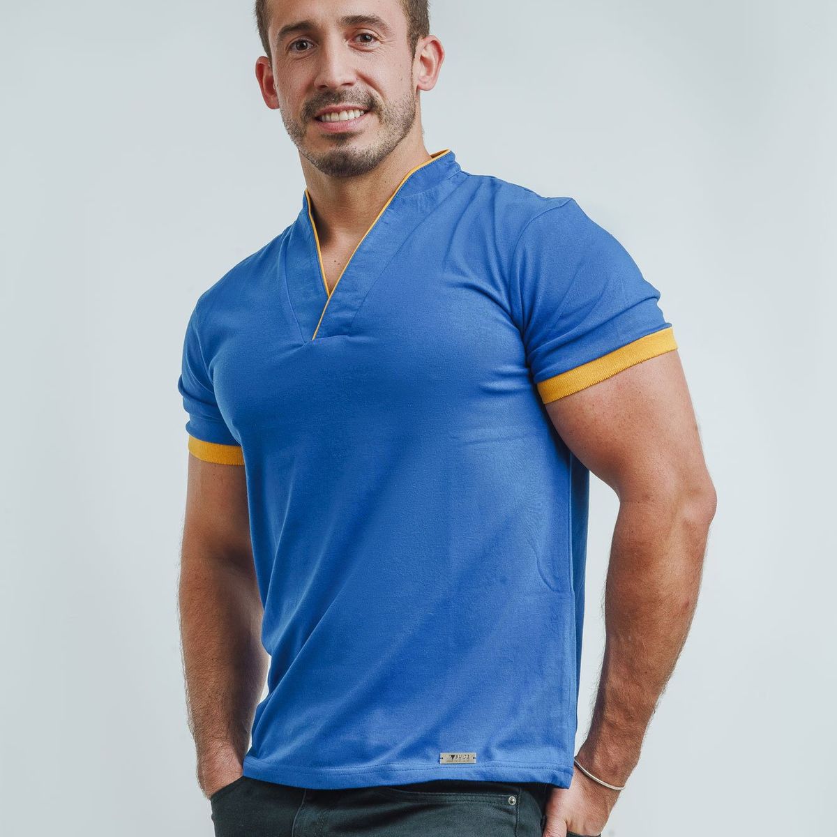 SUITE 1503 MEN'S BRAND EXPERIENCE - Polera Manga Corta Cuello Mao SUITE1503 Mens Brand Experience