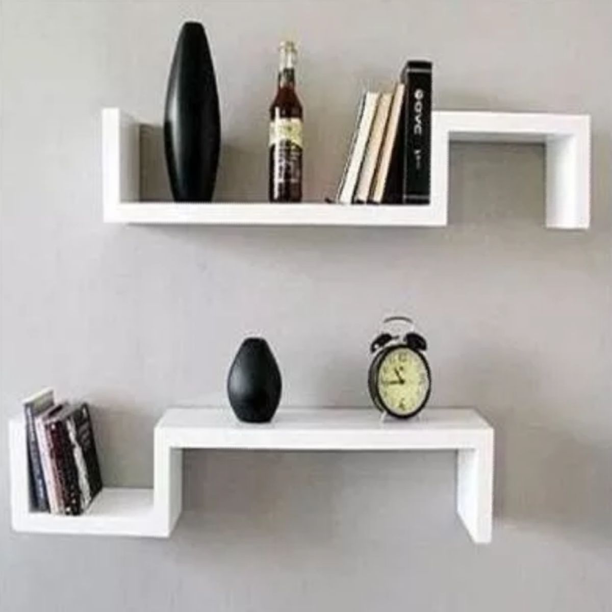 GENERICO - Repisas Flotantes Modelo 5 Blanca