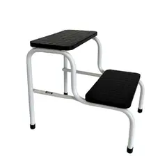 BOTICAMED - Escalera escabel de 2 peldaños Blanco