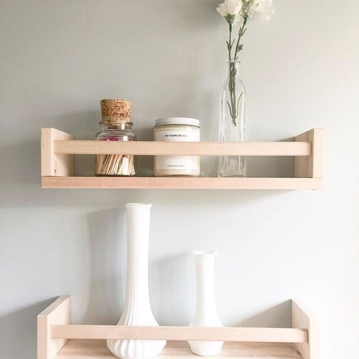 GENERICO - Par De Repisas Flotantes Barandas 70cm