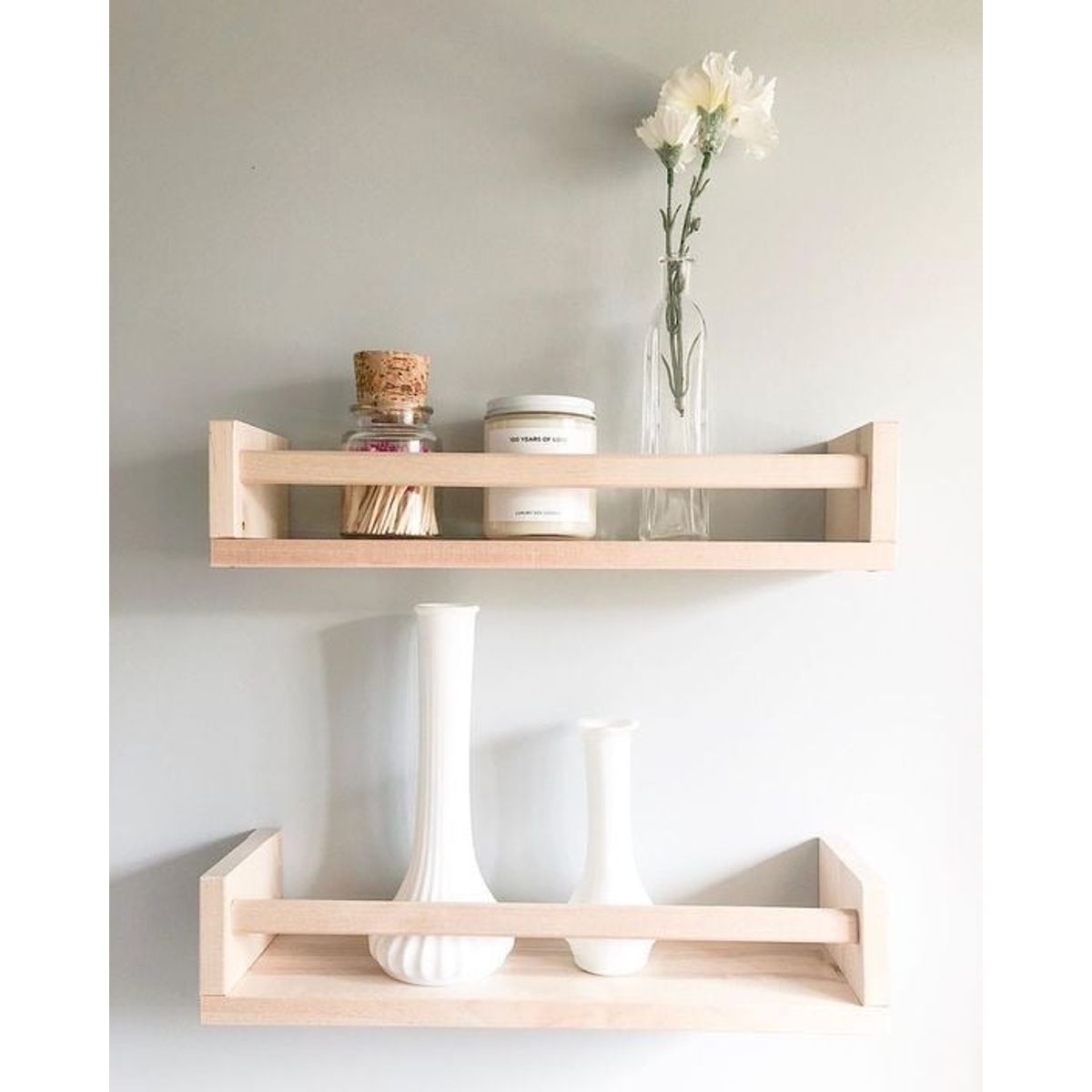 GENERICO - Par De Repisas Flotantes Barandas 70cm