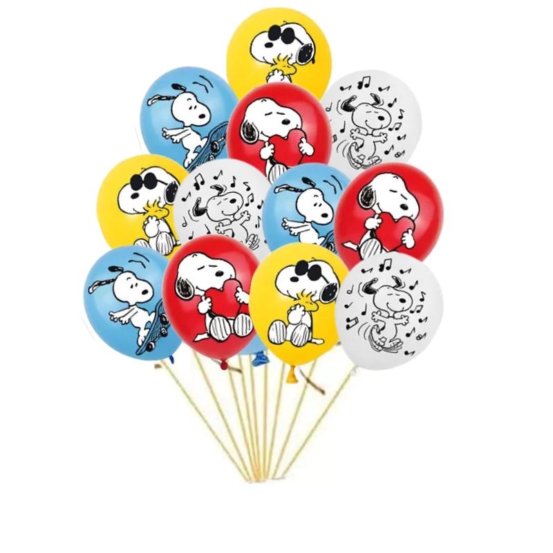 GENERICO - Set de Globos látex temática Snoopy