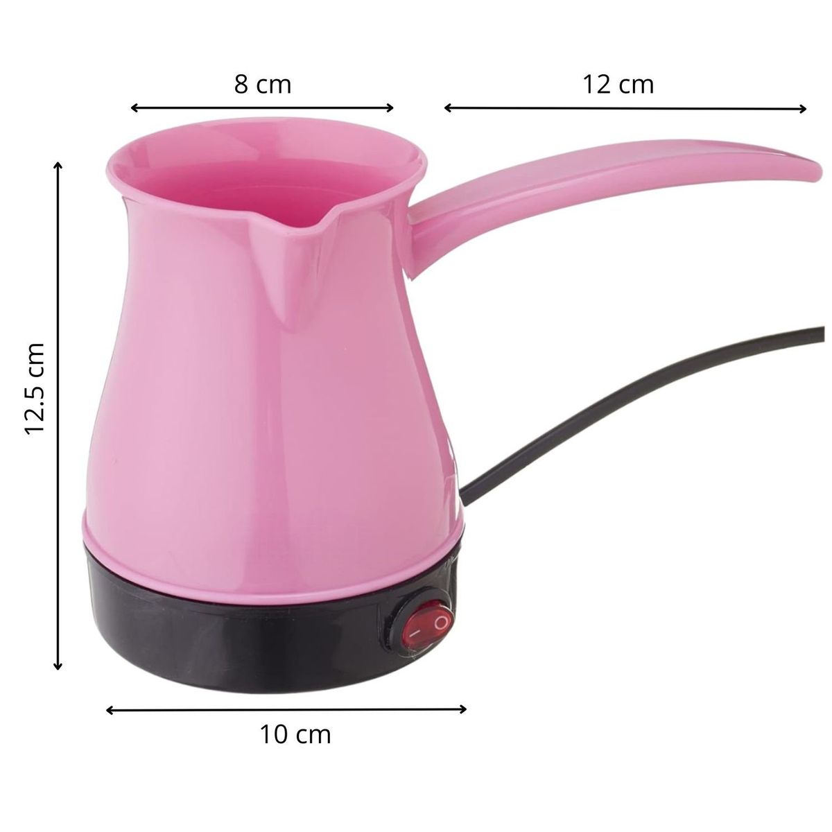 GENERICO - Cafetera Turca 600w Tetera Eléctrica 300ml Oficina Rosa