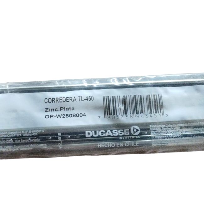 GENERICO - Corredera Telescópica Ducasse 400 Mm 1 Par