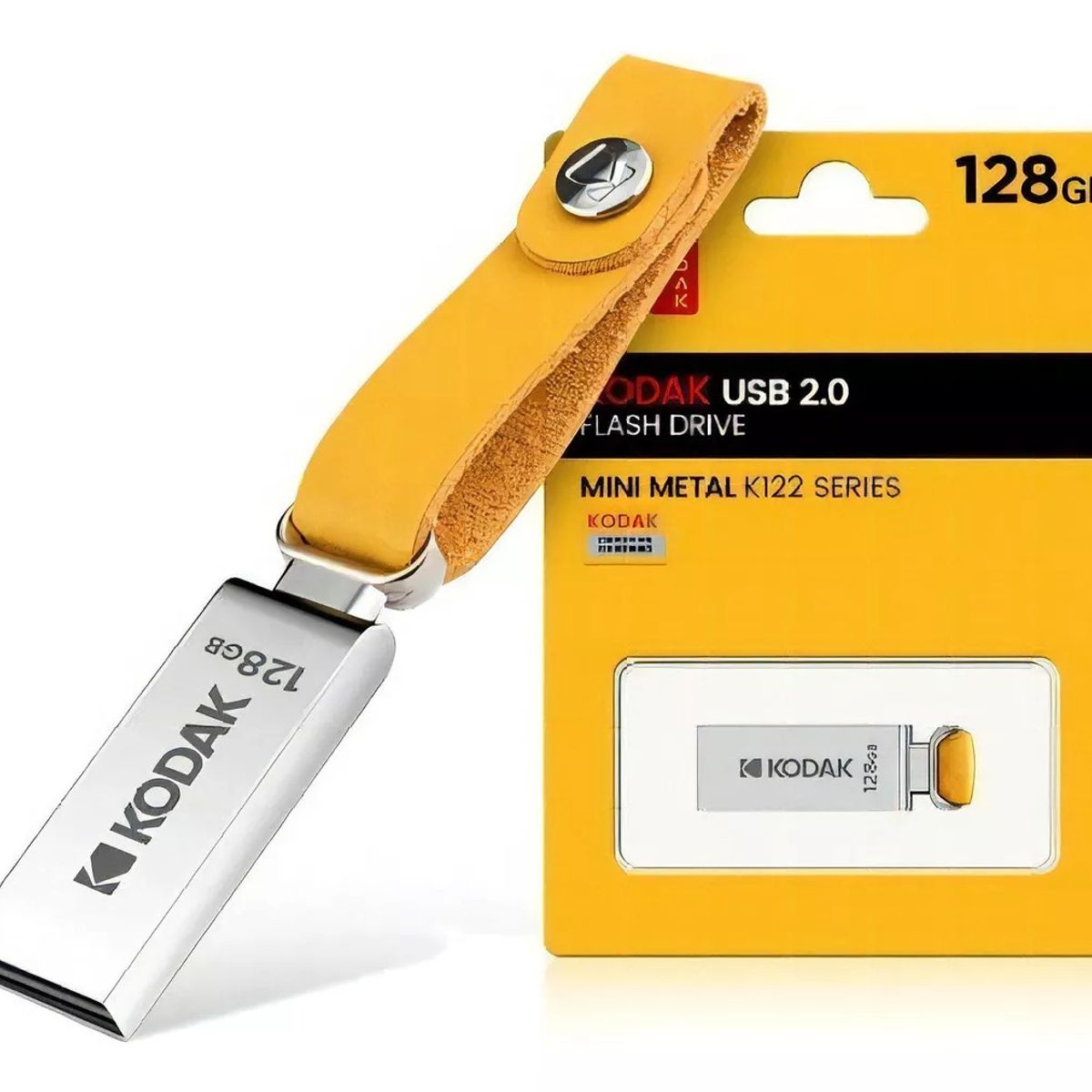 GENERICO - Pendrive Kodak Mini 128gb Metálico Usb 2.0 K122 Series Color