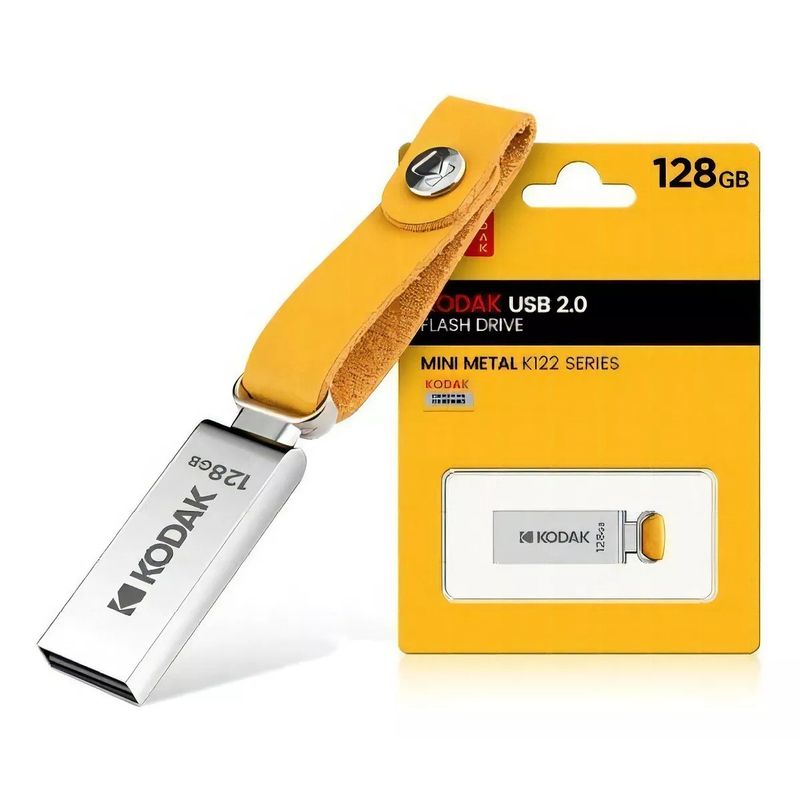 GENERICO - Pendrive Kodak Mini 128gb Metálico Usb 2.0 K122 Series Color