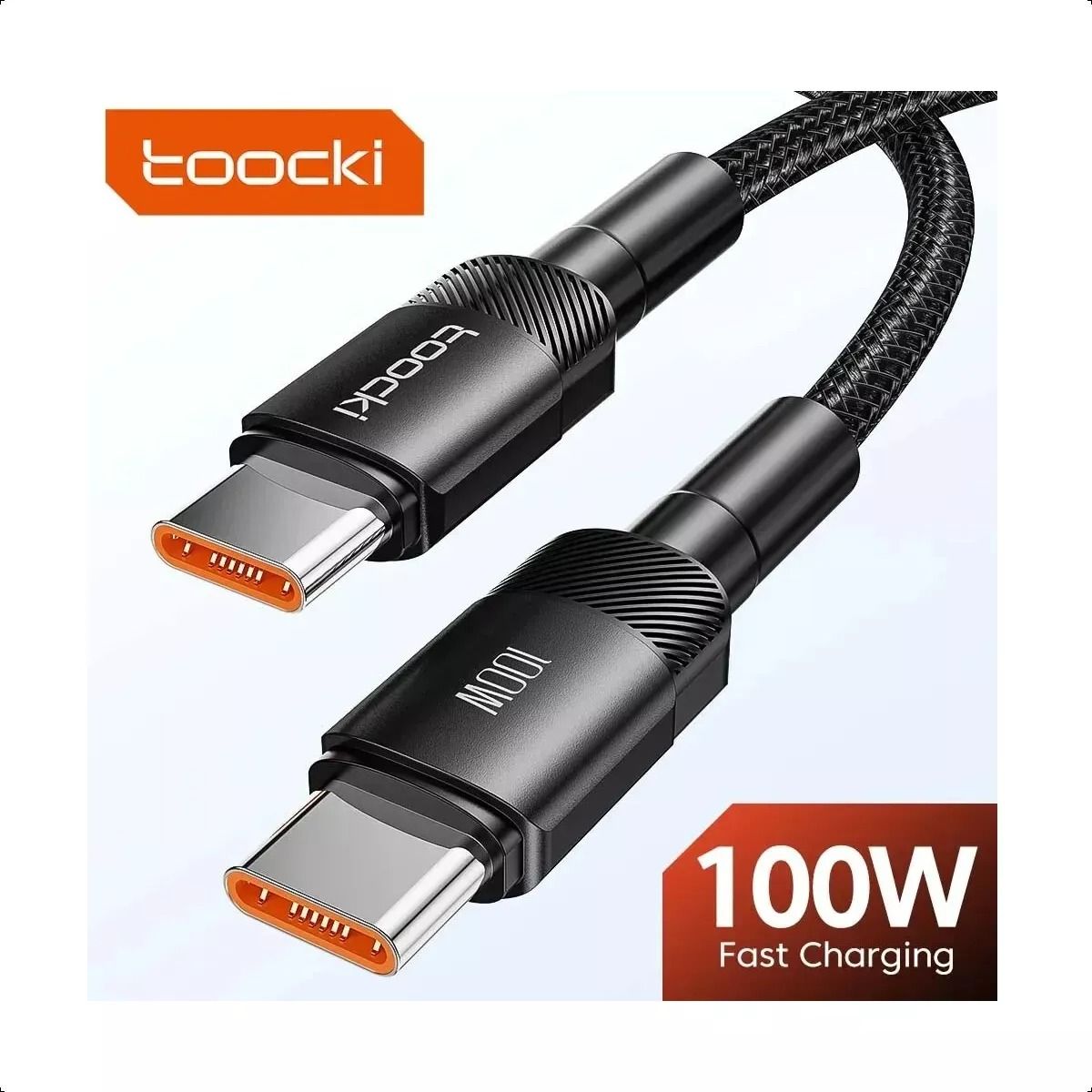 GENERICO - Cable Carga Rapida Usb Tipo C Pd 100w 1 Metro Qc 3.0 Toocki