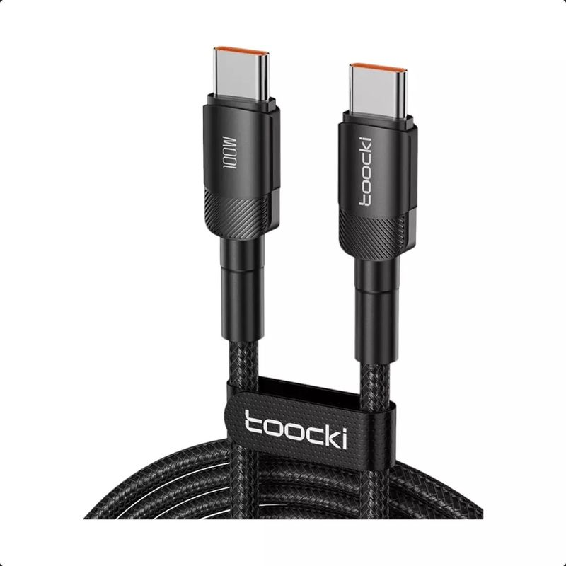 GENERICO - Cable Toocki Pd 100w Carga Rapida Usb Tipo C 2 Metros Qc 3.0