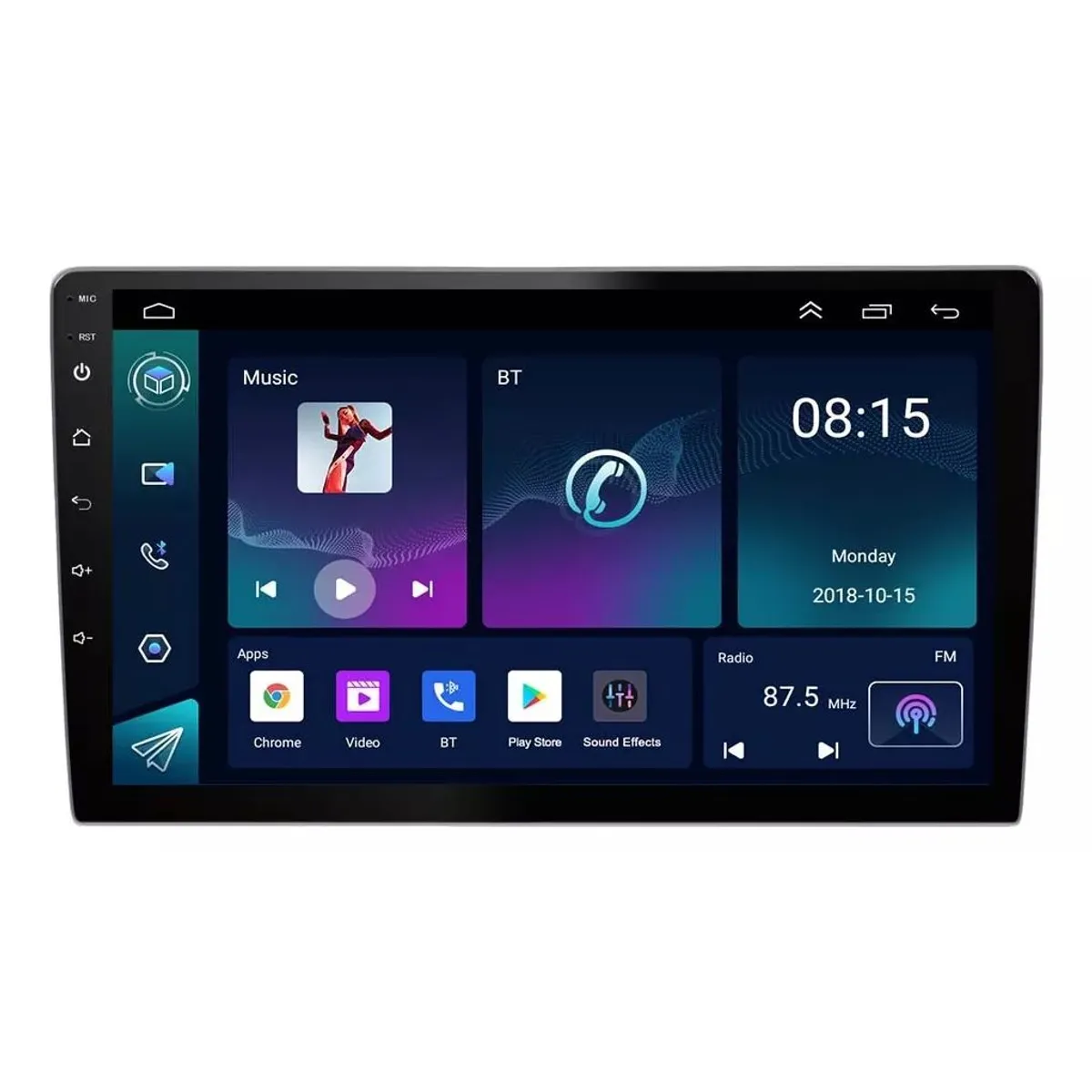 KUANGYE - Radio 9 Android Auto Para Apple Carplay Qled 4gb/64gb Inalámbrico