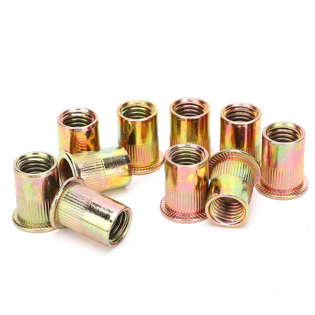 KUANGYE - Kit De Tuerca De Remache Acero Al Carbono 220 Piezas M3-m12