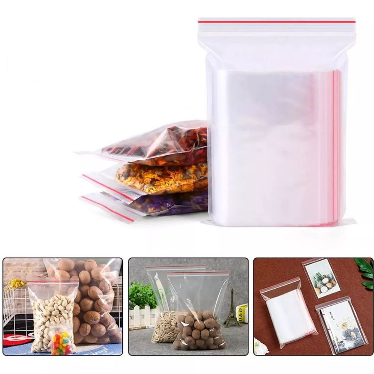 KUANGYE - Bolsa Cierre Hermetico Cremallera 6x8 Cms 1000 Unds