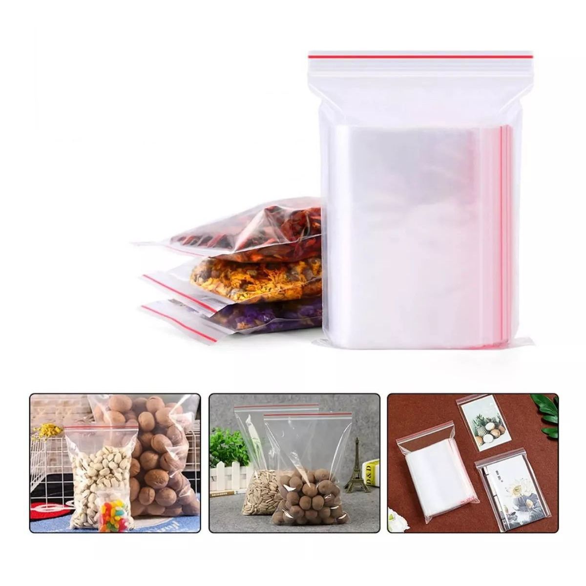 KUANGYE - Bolsa Cierre Hermetico Cremallera 6x8 Cms 1000 Unds