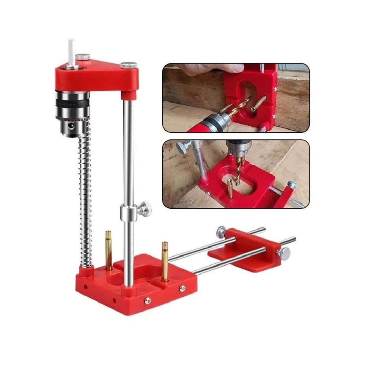 GENERICO - Guía Pedestal Centrado De Perforación Para Taladro Red