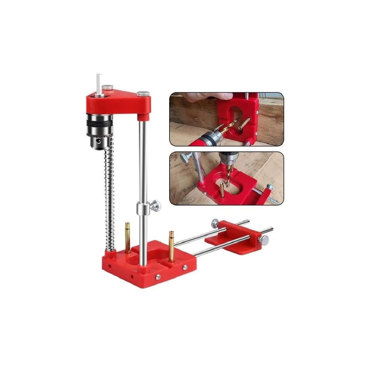 GENERICO - Guía Pedestal Centrado De Perforación Para Taladro Red