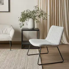 AMOBLE - Poltrona Fiona Beige Amoblé