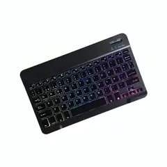 OEM - Teclados Bluetooth Español Negro con Luz