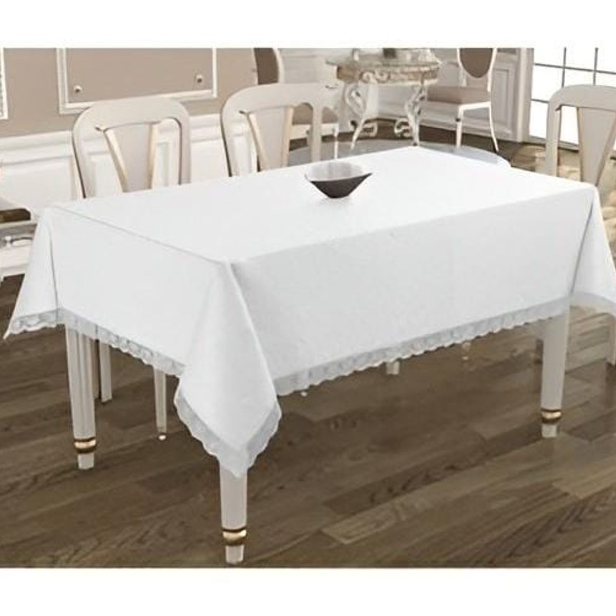 MROTTO - Mantel Antimanchas Blanco TextiloTurco 160x220 cm